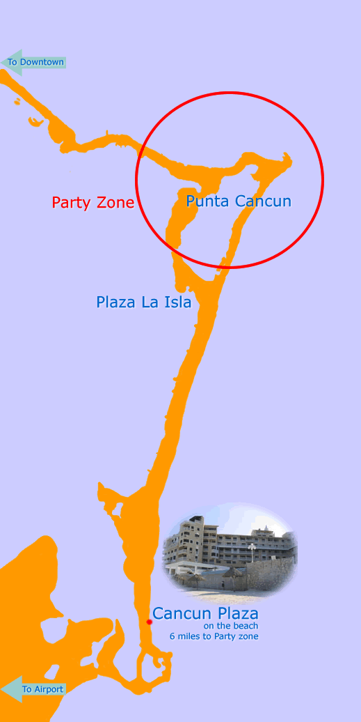 Cancun Plaza Map
