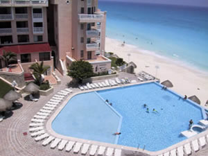 View from Cancun condo balcony